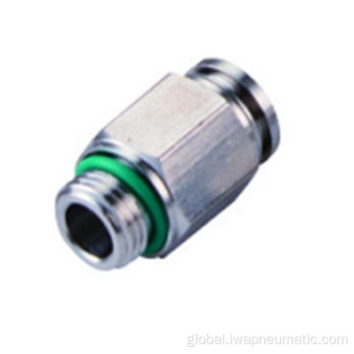 Aisi 316L Air Fitting Stainless steel male straight push in fitting Supplier